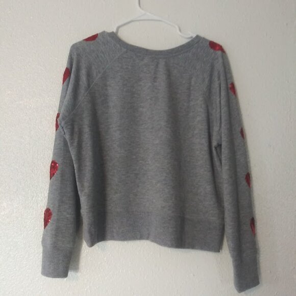Victorias Secret women's size M gray and red pull over sweater - Picture 4 of 16